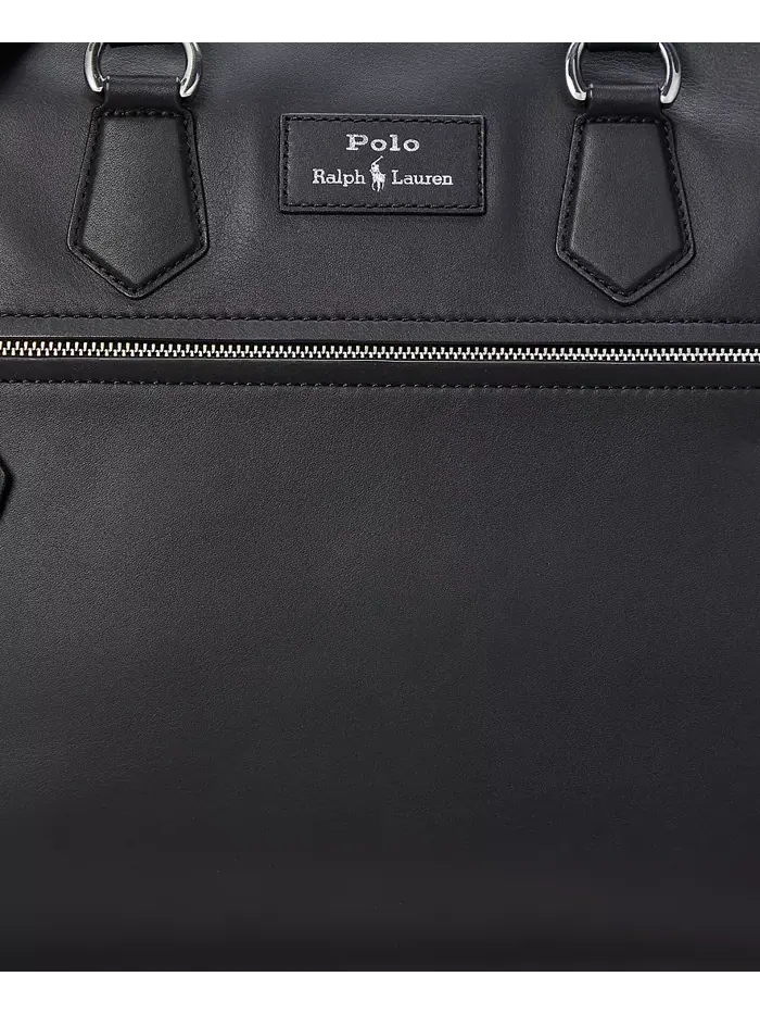 Мужская гладкая кожаная сумка Commuter Bag Polo Ralph Lauren — 4