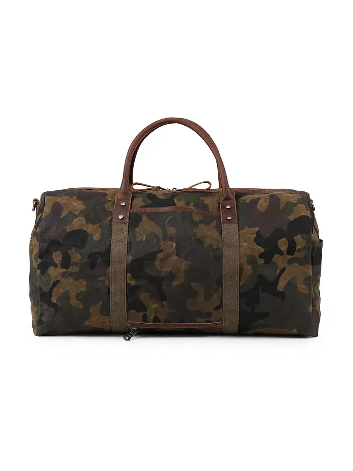 Дорожная сумка Hillside Bee-Wax Canvas TSD BRAND — изображение 1 из 11, оливковый