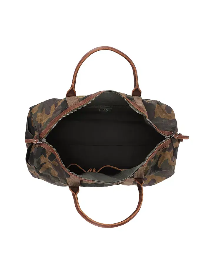 Дорожная сумка Hillside Bee-Wax Canvas TSD BRAND — изображение 5 из 11, оливковый