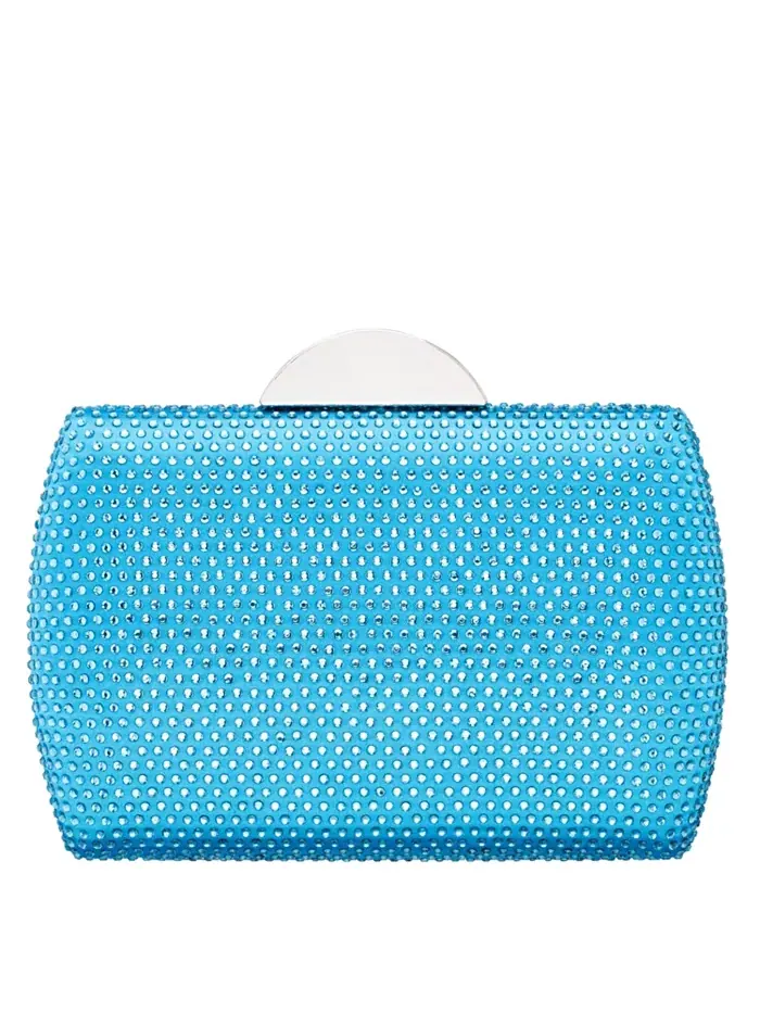 Женская кристальная сумочка-клатч Minaudiere Nina — изображение 1 из 4, синий