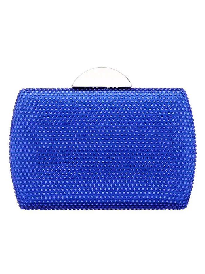 Женская кристальная сумочка-клатч Minaudiere Nina — изображение 1 из 5, синий