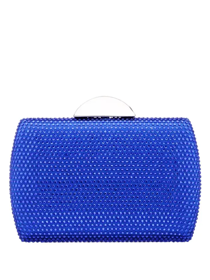 Женская кристальная сумочка-клатч Minaudiere Nina — изображение 2 из 5, синий