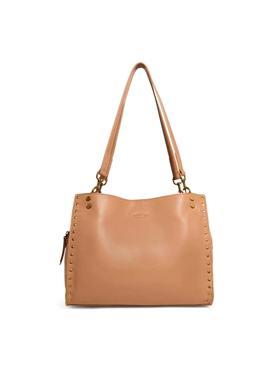 Сумка-портфель LENOX с заклепками и тройным входом American Leather Co