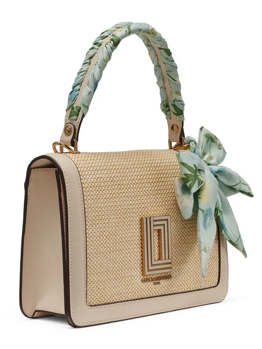 Сумка-мессенджер Simone Small Crossbody Satchel Handbag Karl Lagerfeld Paris, нейтральный — изображение 3 из 8, серый