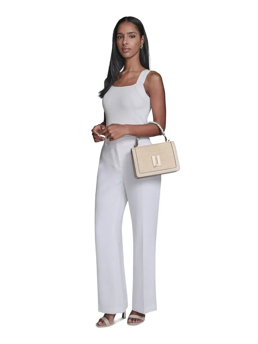 Сумка-мессенджер Simone Small Crossbody Satchel Handbag Karl Lagerfeld Paris, нейтральный — изображение 6 из 8, серый