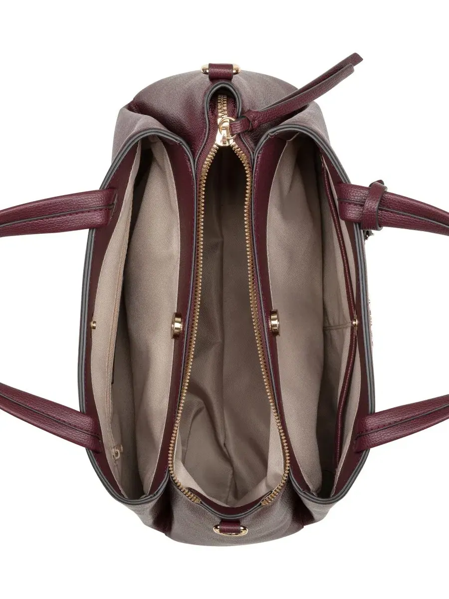 Сумка-тоут Nine West Luela Large Top Handle Satchel — изображение 4 из 4, черничный