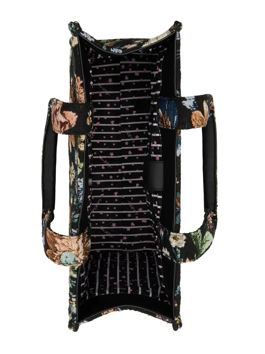 Сумка-шопер Tapestry Large Tote Betsey Johnson — изображение 4 из 6, черный