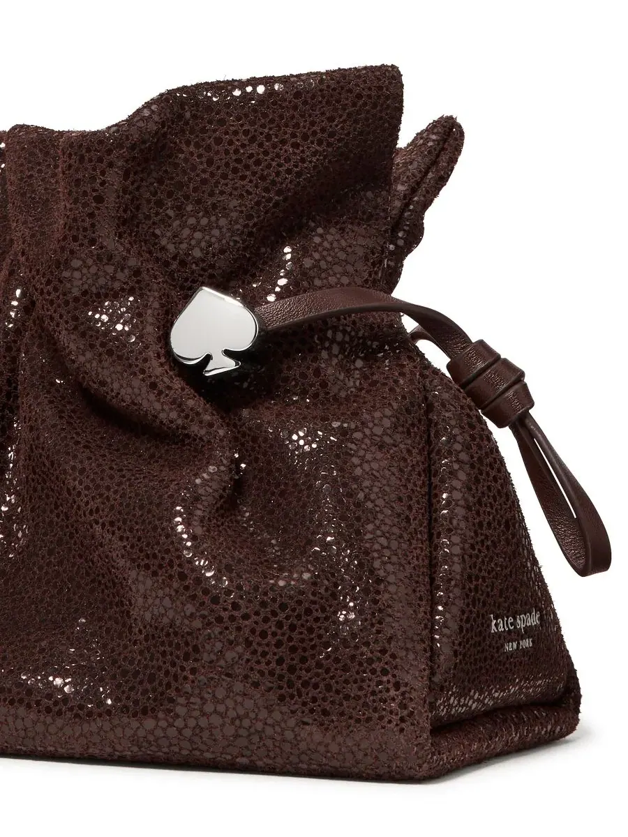 Небольшая сумка-клатч Rio Dot Suede с цепочкой kate spade new york — изображение 3 из 6, шоколадный