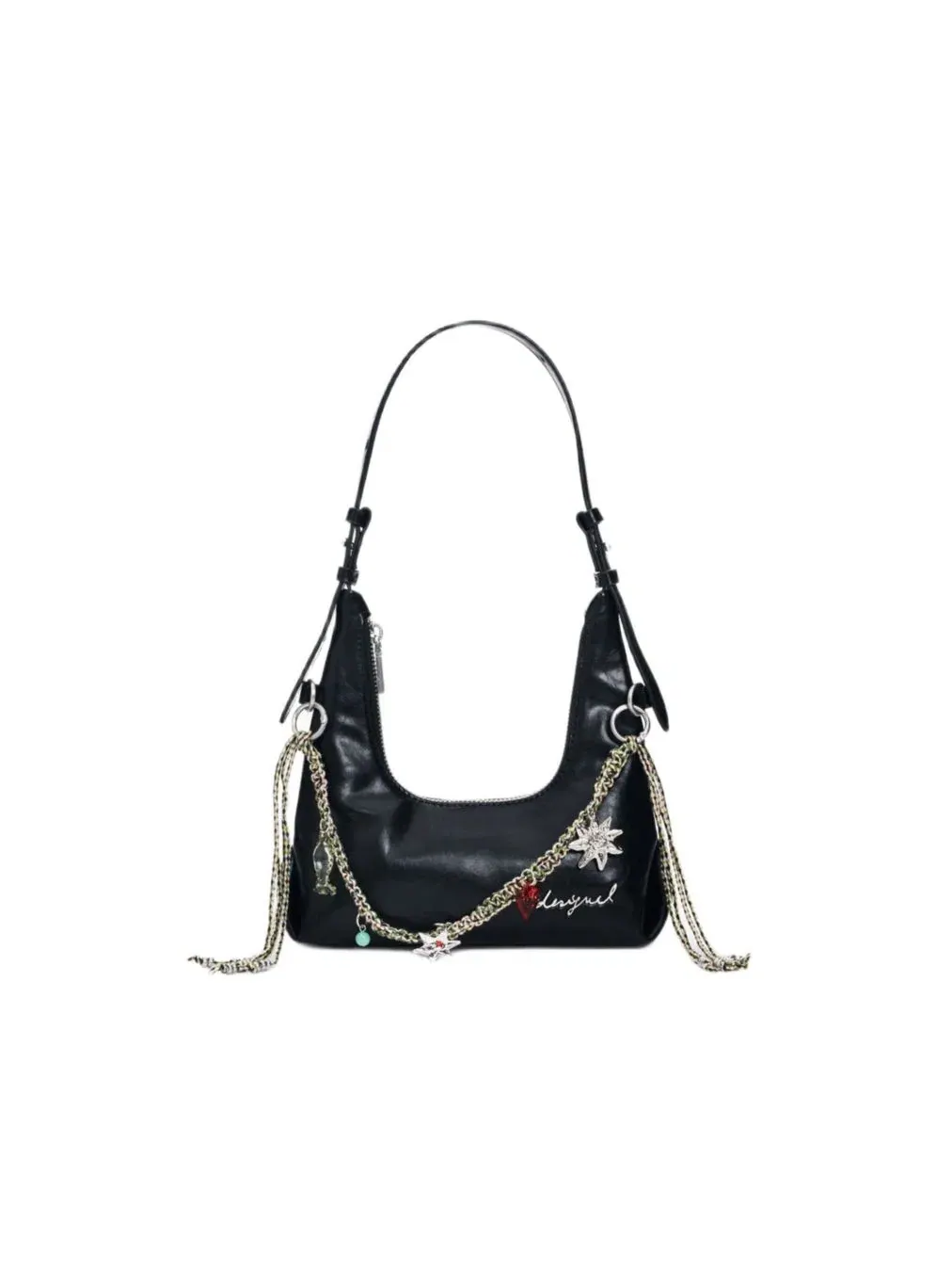 Мини-сумка с цепочкой Desigual — изображение 1 из 6, черный