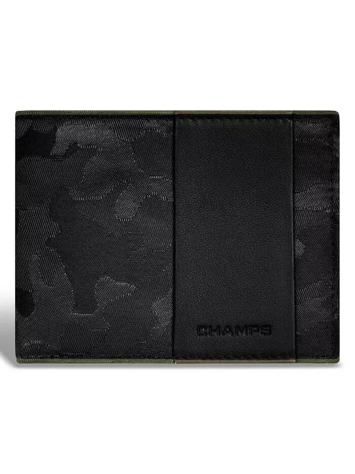Мужской кожаный кошелек с верхним крылом Camo Collection CHAMPS