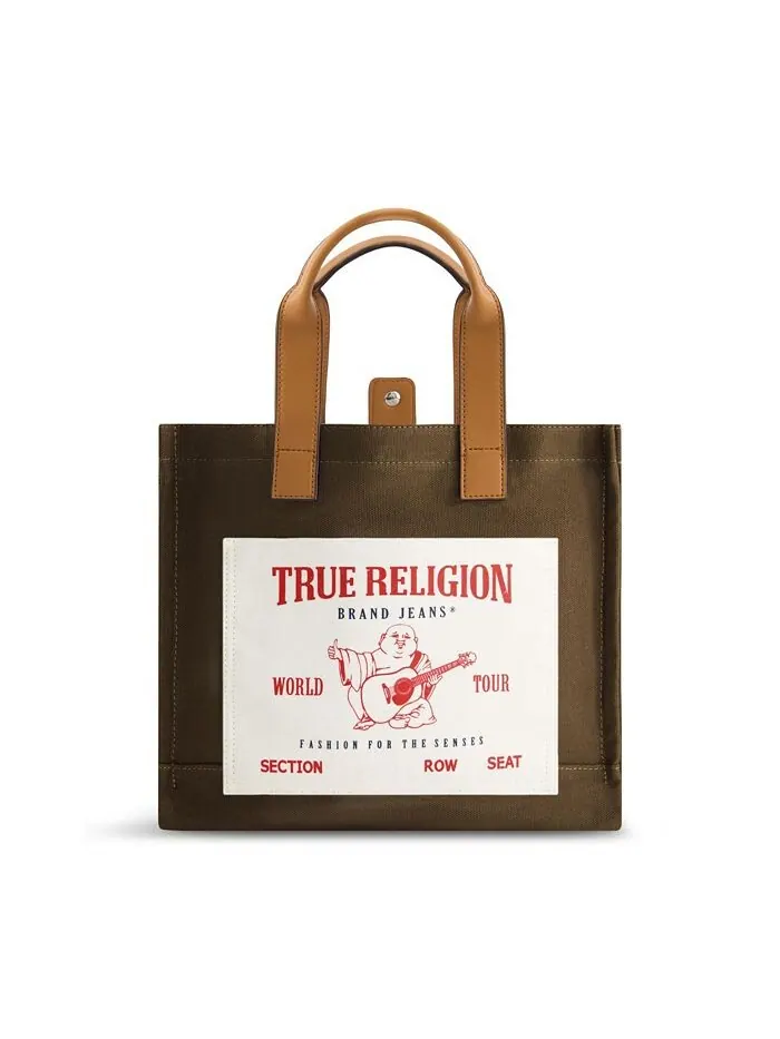 Средняя карманная сумка-тоут True Religion — изображение 1 из 3, оливковый