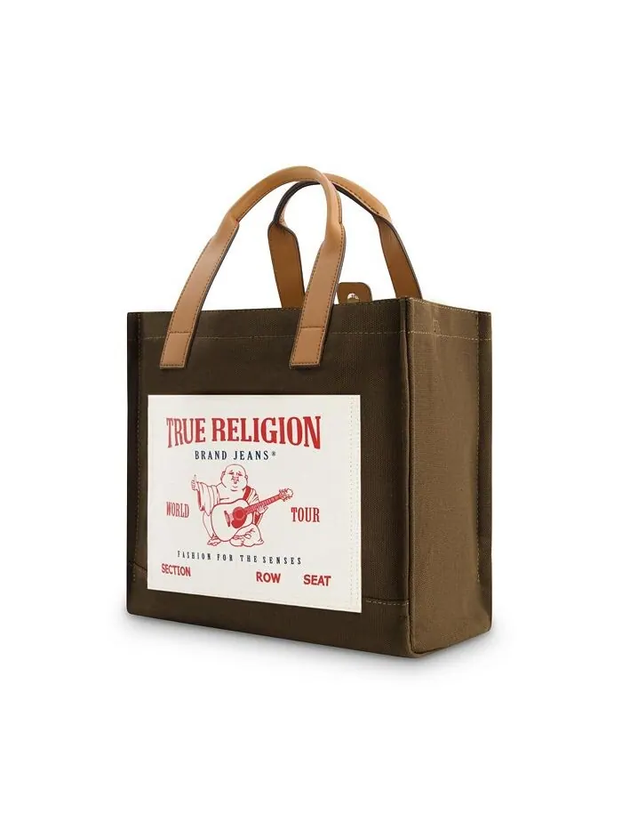 Средняя карманная сумка-тоут True Religion — изображение 3 из 3, оливковый