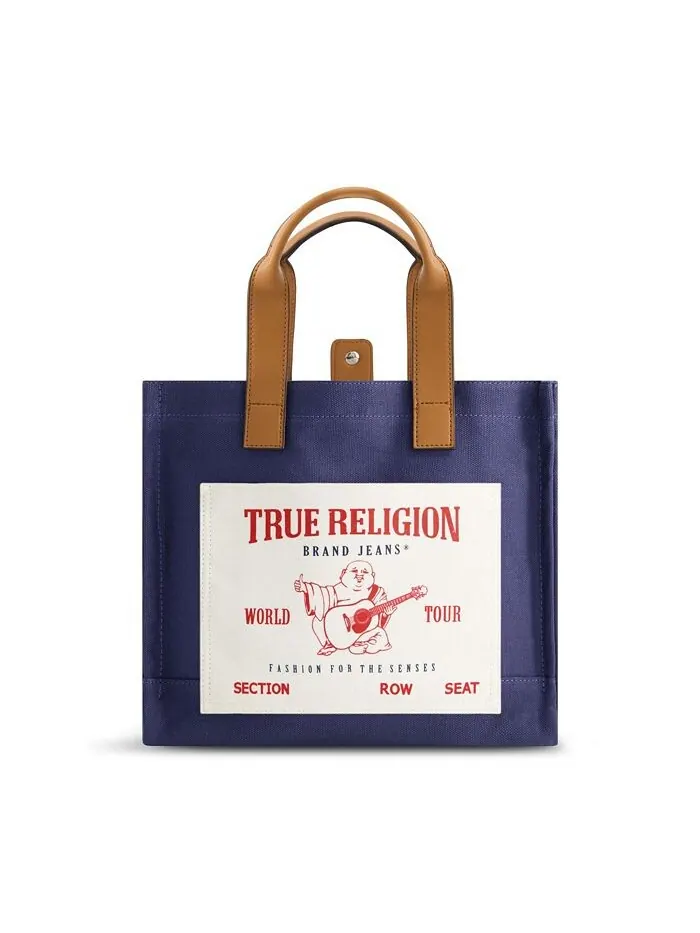 Средняя карманная сумка-тоут True Religion — изображение 1 из 3, темно-синий