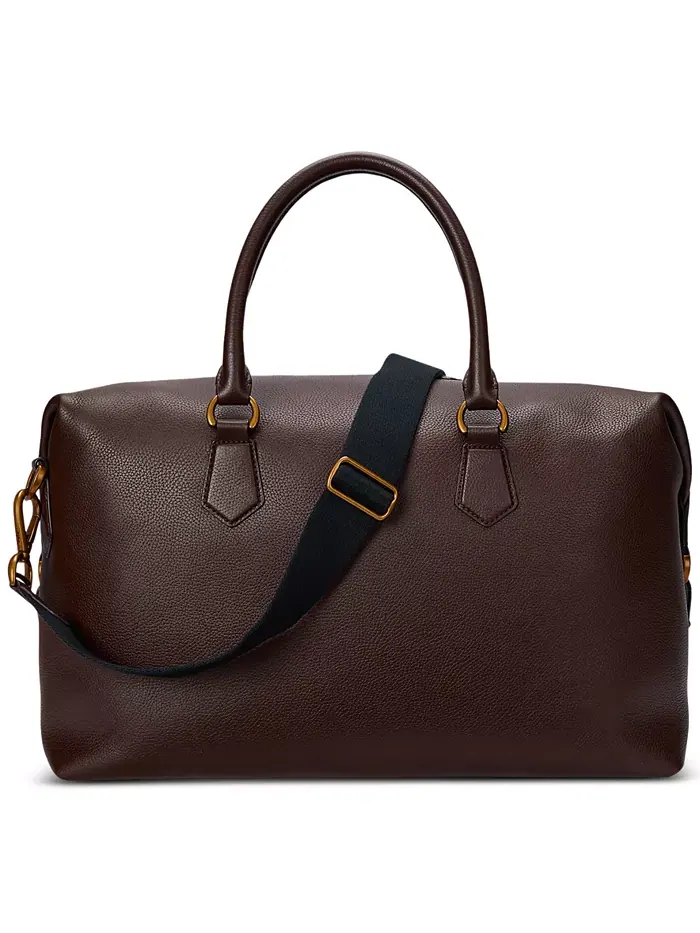 Мужская сумка Duffel из шагренированной кожи Polo Ralph Lauren — 2