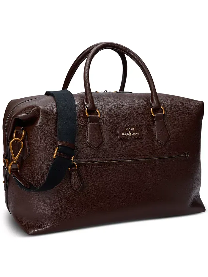Мужская сумка Duffel из шагренированной кожи Polo Ralph Lauren — 5