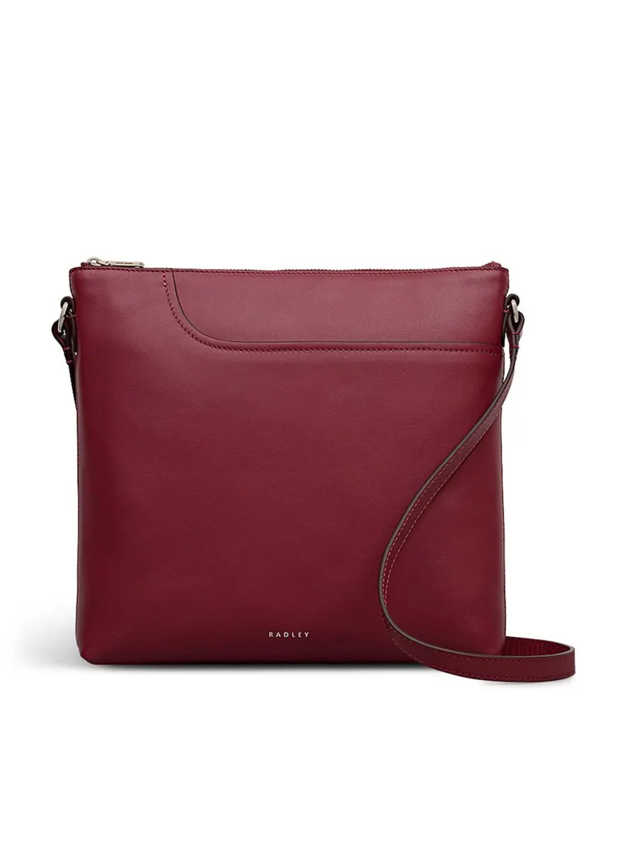 Карманы Маленькая кожаная сумка через плечо на молнии Radley London, Carmine