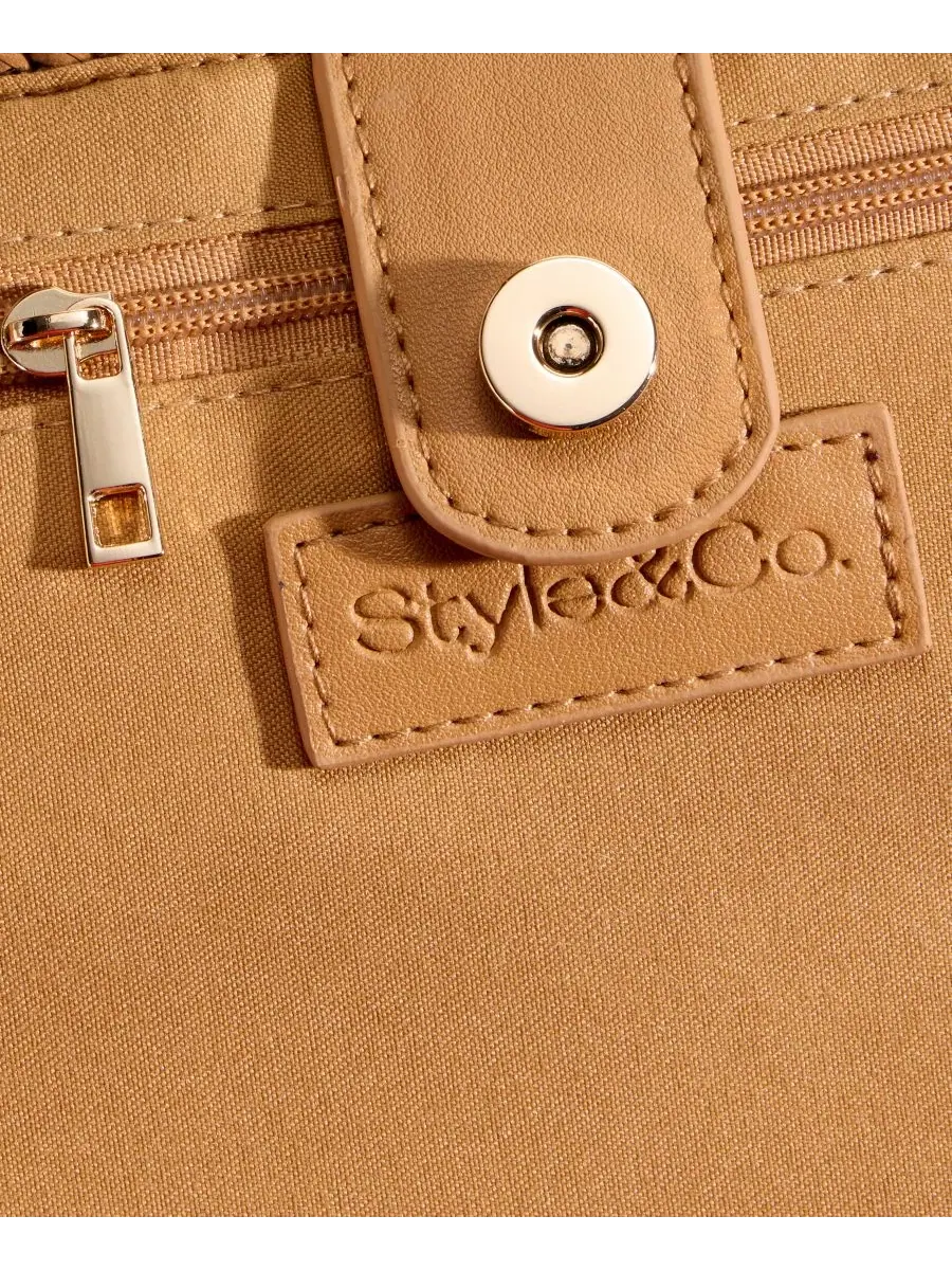 Сумка-шоппер из меланжевой соломы с вырезами Style & Co — изображение 6 из 7