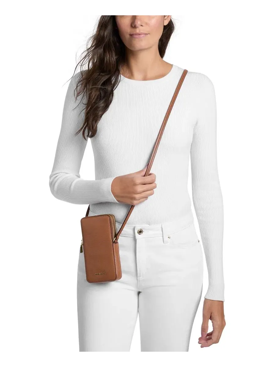Сумка женская кросс-боди 100% кожа Michael Kors — изображение 2 из 4, коричневый