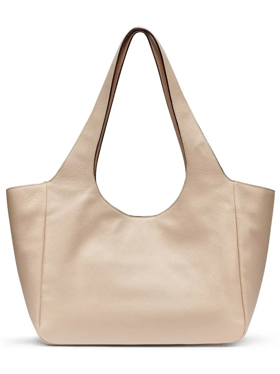 Сумка-тоут из натуральной кожи Ina Leather Extra-Large Tote KARL LAGERFELD PARIS, Brie — изображение 2 из 5