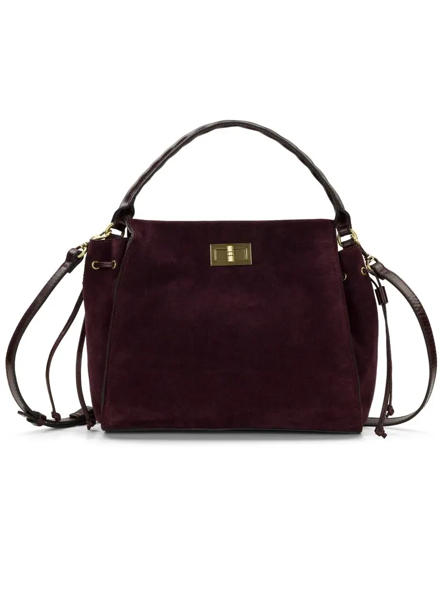 Сумка-шопер с верхней ручкой Loenen Small Shoulder Handbag Patricia Nash — изображение 1 из 5, сливавый