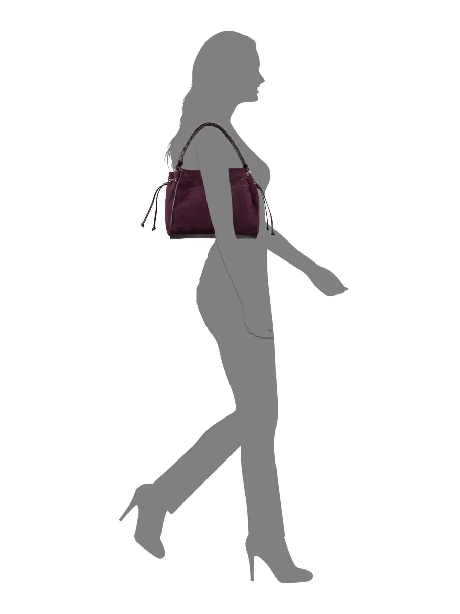 Сумка-шопер с верхней ручкой Loenen Small Shoulder Handbag Patricia Nash — изображение 5 из 5, сливавый