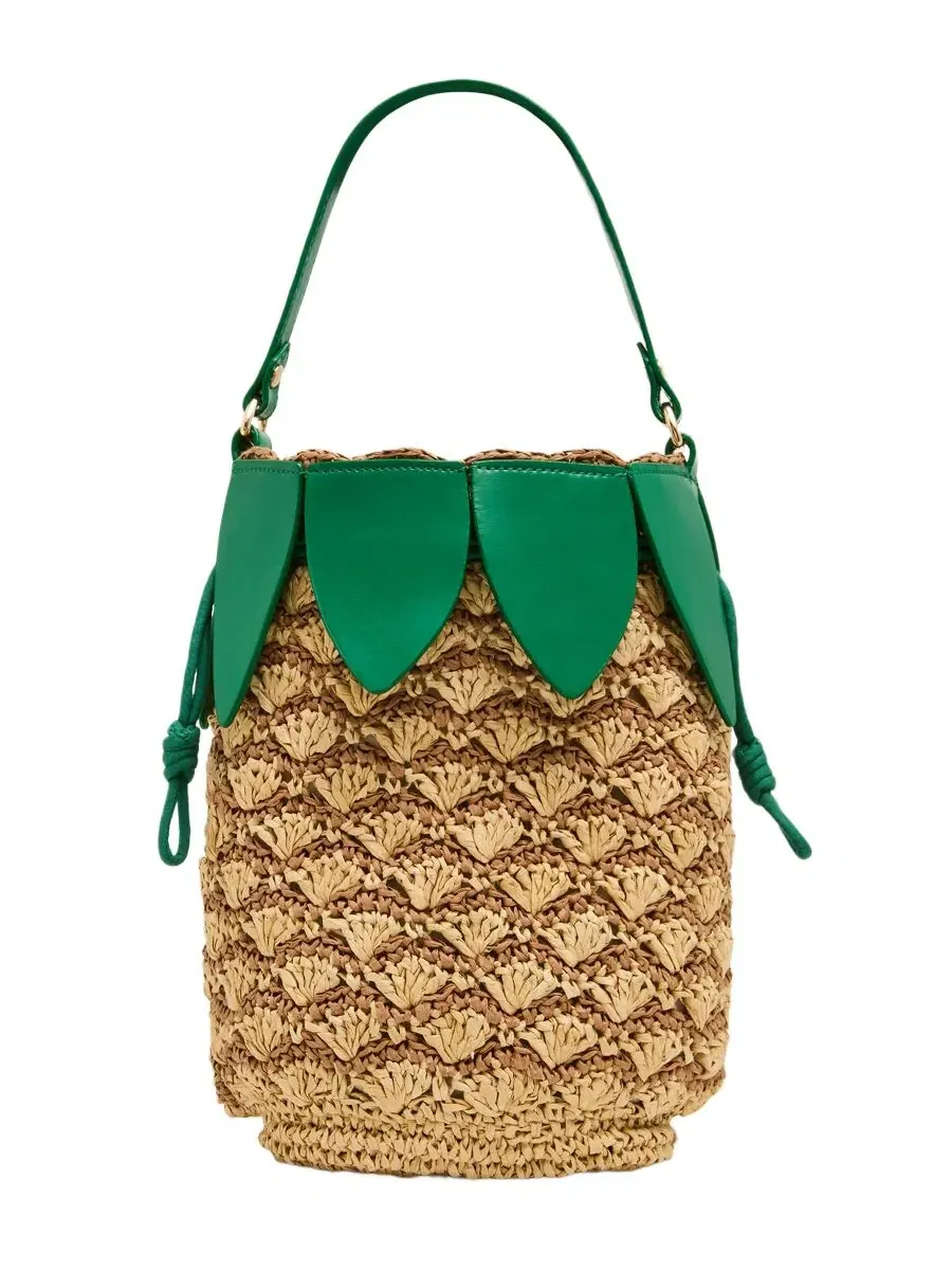 Мини-сумка через плечо с плетением Fellin Pine Betsey Johnson — изображение 2 из 6, прозрачный