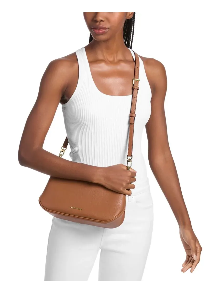 Сумка женская малая клатч Michael Kors Jet Set Convertible Pouchette — изображение 3 из 3, коричневый