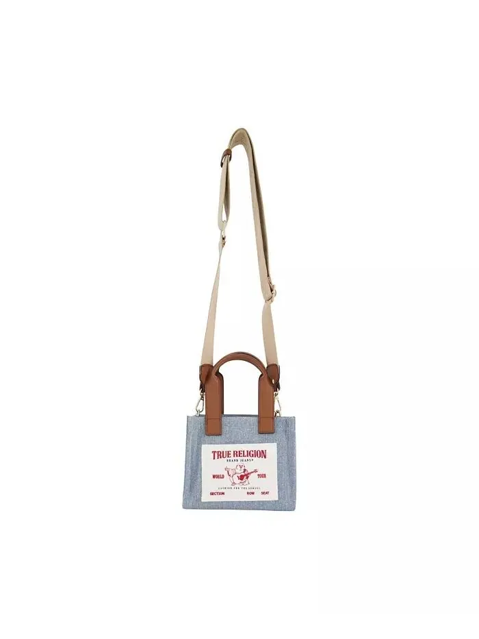 Женская мини-тоут True Religion — изображение 1 из 3, джинсовый синий