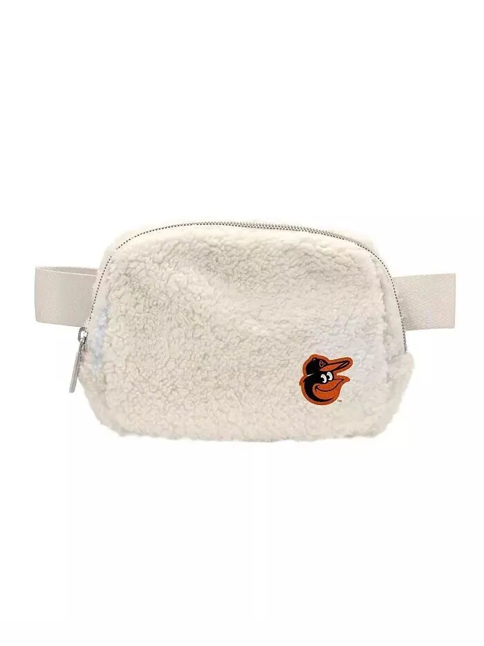 Мужская и женская поясная сумка Baltimore Orioles Sherpa Logo Brands — белый