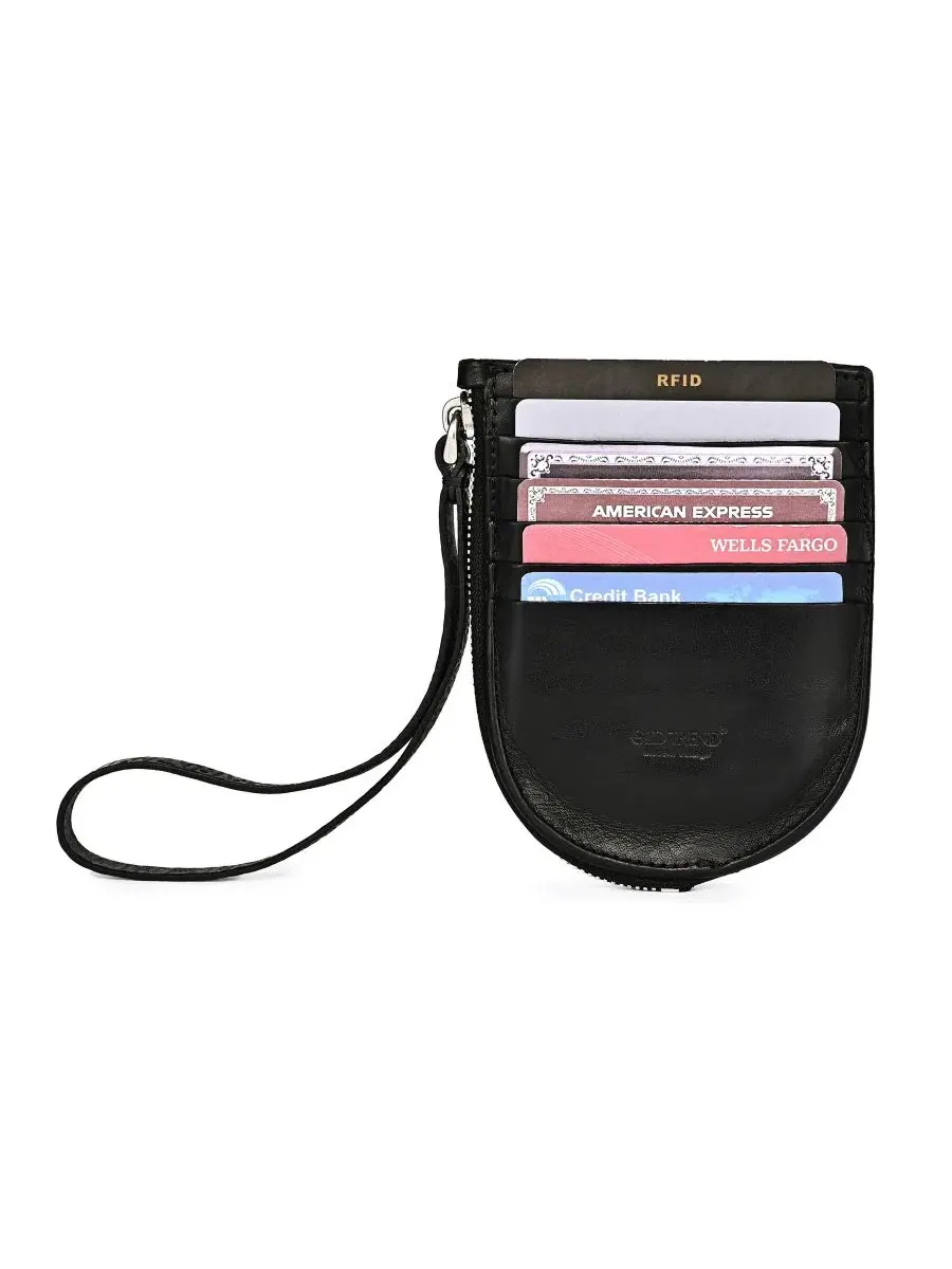 Визитница Lily Traveler Mini Wallet из натуральной кожи — изображение 6 из 6, черный