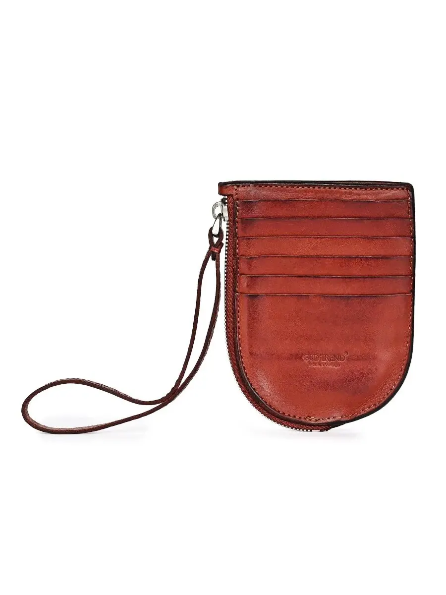 Визитница-кошелек из натуральной кожи Lily Traveler Mini OLD TREND — изображение 1 из 6, коричневый