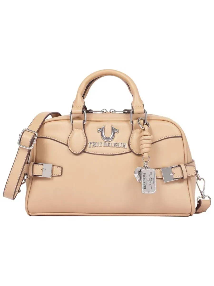 Женская сумка Brooks Smooth PU Belted Satchel с верхней ручкой и съемным плечевым ремнем True