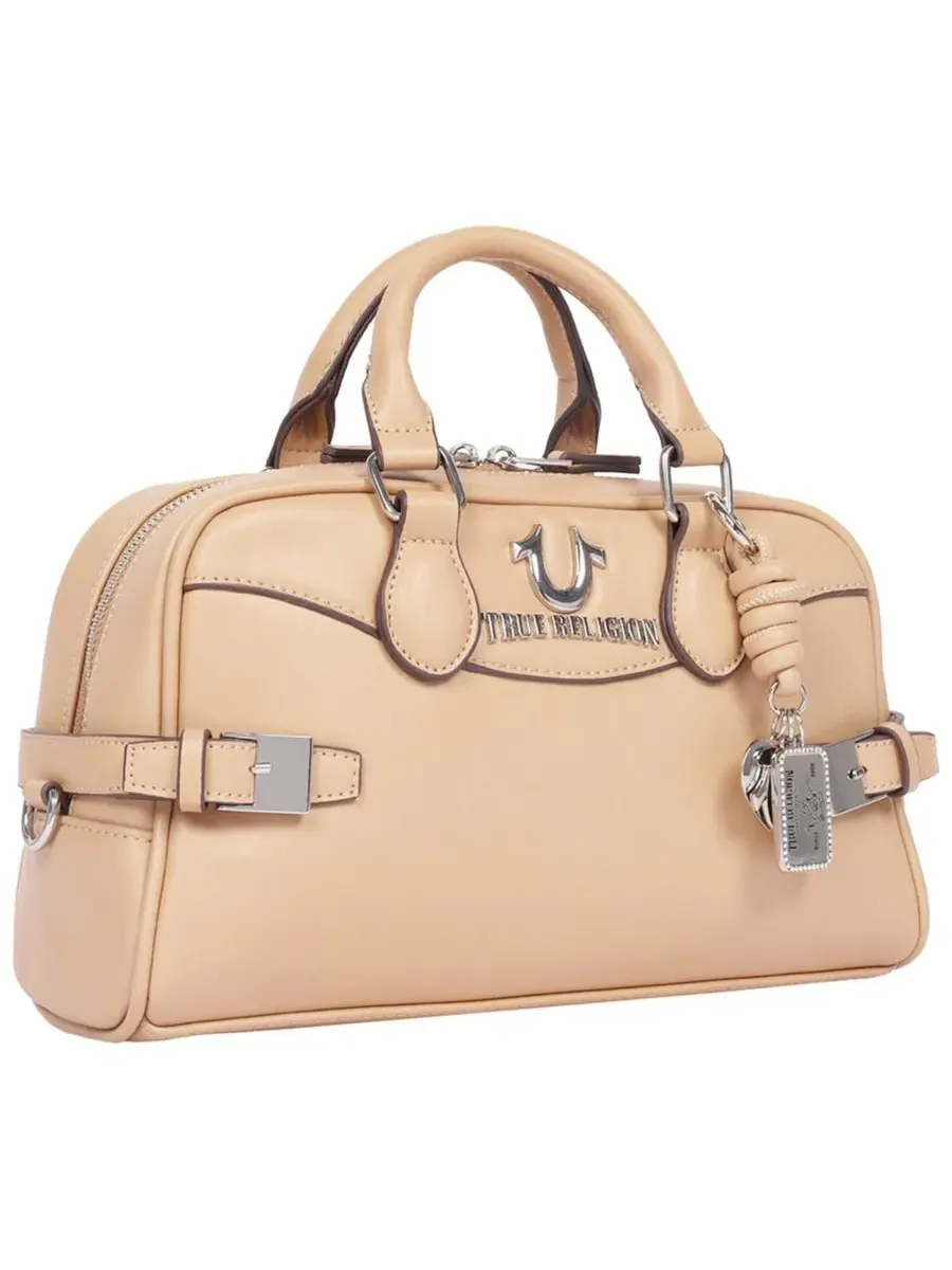 Женская сумка Brooks Smooth PU Belted Satchel с верхней ручкой и съемным плечевым ремнем True — 2