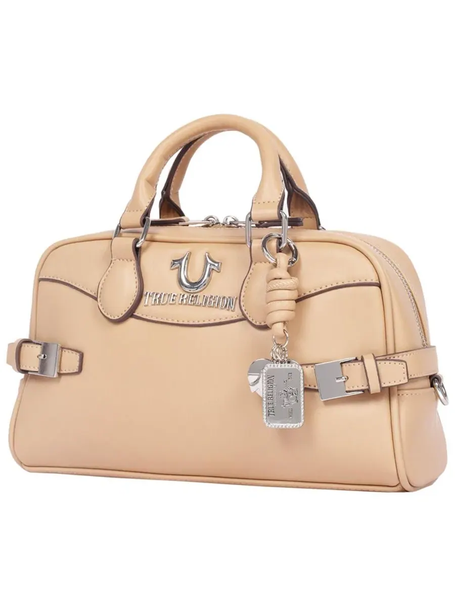 Женская сумка Brooks Smooth PU Belted Satchel с верхней ручкой и съемным плечевым ремнем True — 3