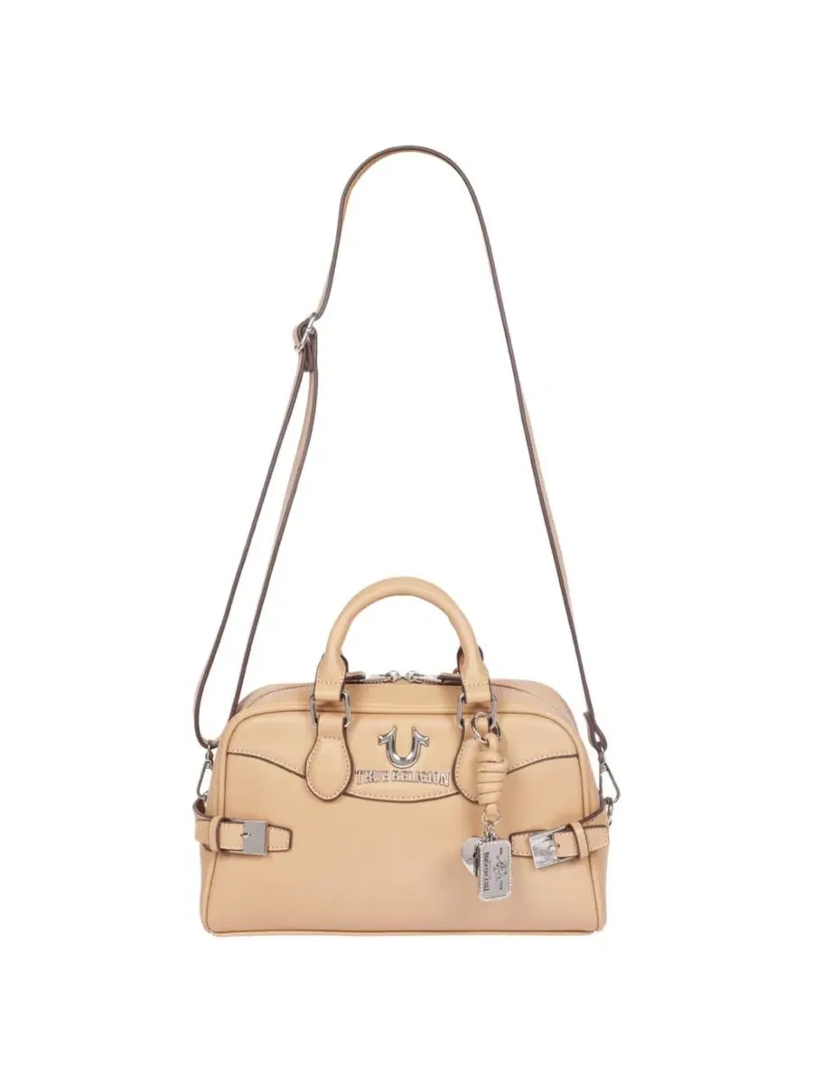 Женская сумка Brooks Smooth PU Belted Satchel с верхней ручкой и съемным плечевым ремнем True — 5