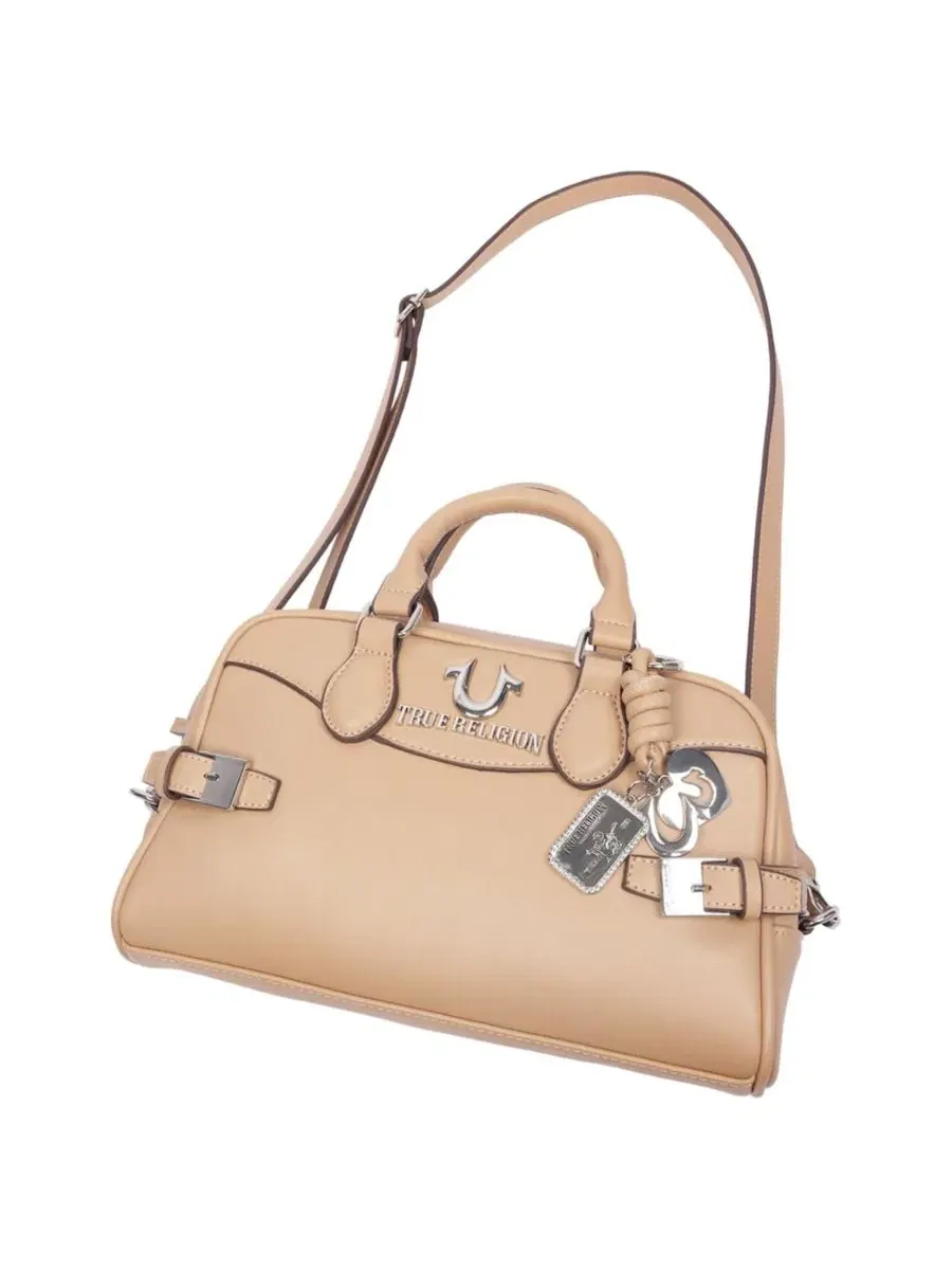 Женская сумка Brooks Smooth PU Belted Satchel с верхней ручкой и съемным плечевым ремнем True — 7