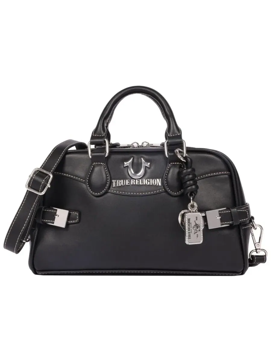 Женская сумка Brooks Smooth PU Belted Satchel с верхней ручкой и съемным плечевым ремнем True
