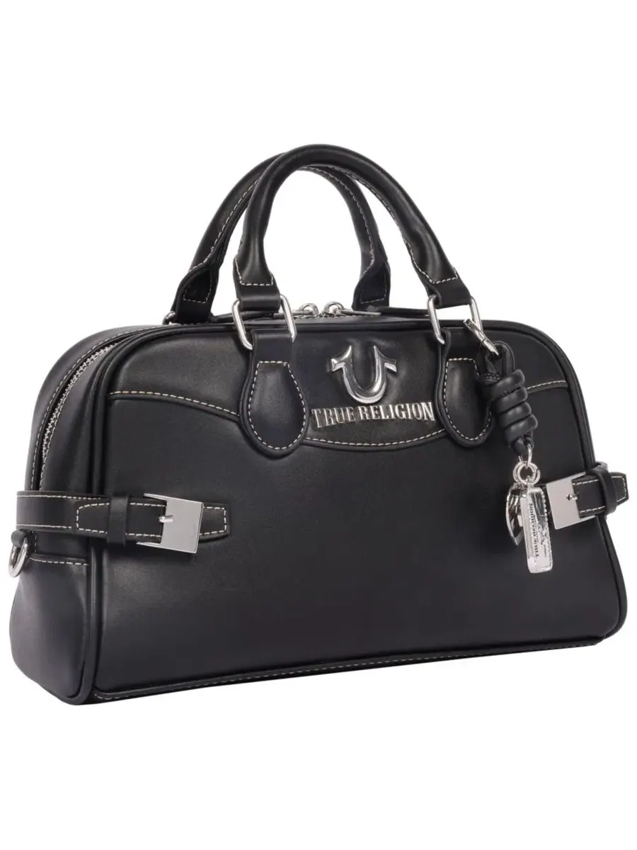 Женская сумка Brooks Smooth PU Belted Satchel с верхней ручкой и съемным плечевым ремнем True — 2