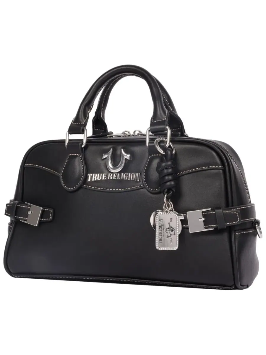 Женская сумка Brooks Smooth PU Belted Satchel с верхней ручкой и съемным плечевым ремнем True — 3