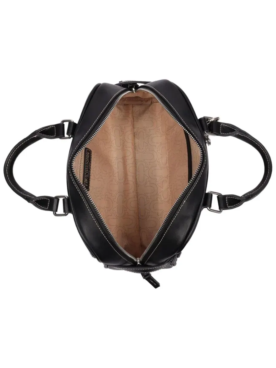 Женская сумка Brooks Smooth PU Belted Satchel с верхней ручкой и съемным плечевым ремнем True — 5