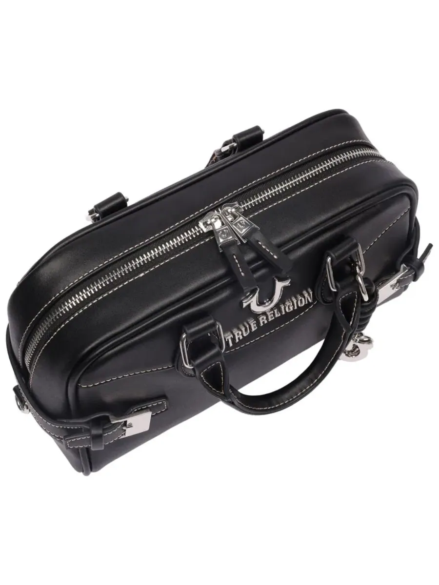 Женская сумка Brooks Smooth PU Belted Satchel с верхней ручкой и съемным плечевым ремнем True — 6