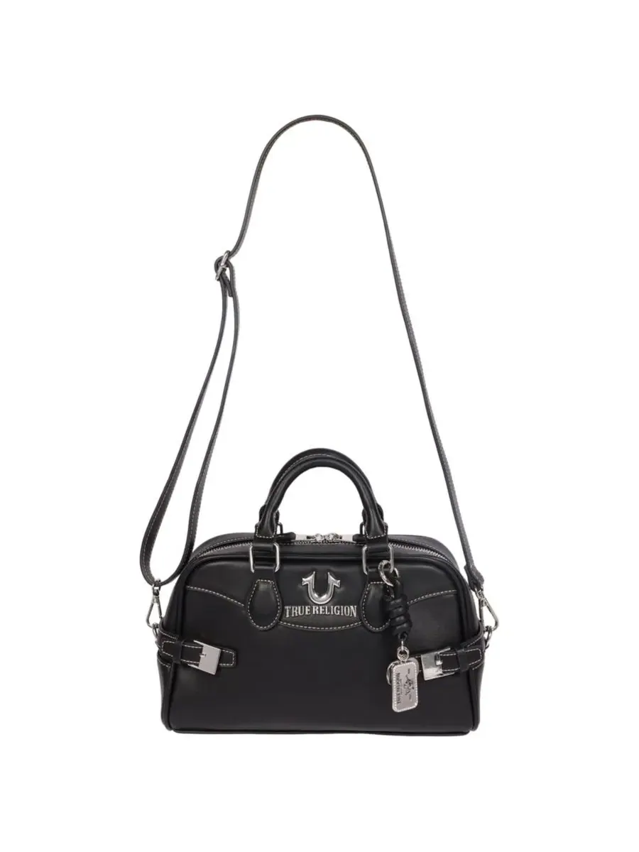Женская сумка Brooks Smooth PU Belted Satchel с верхней ручкой и съемным плечевым ремнем True — 7