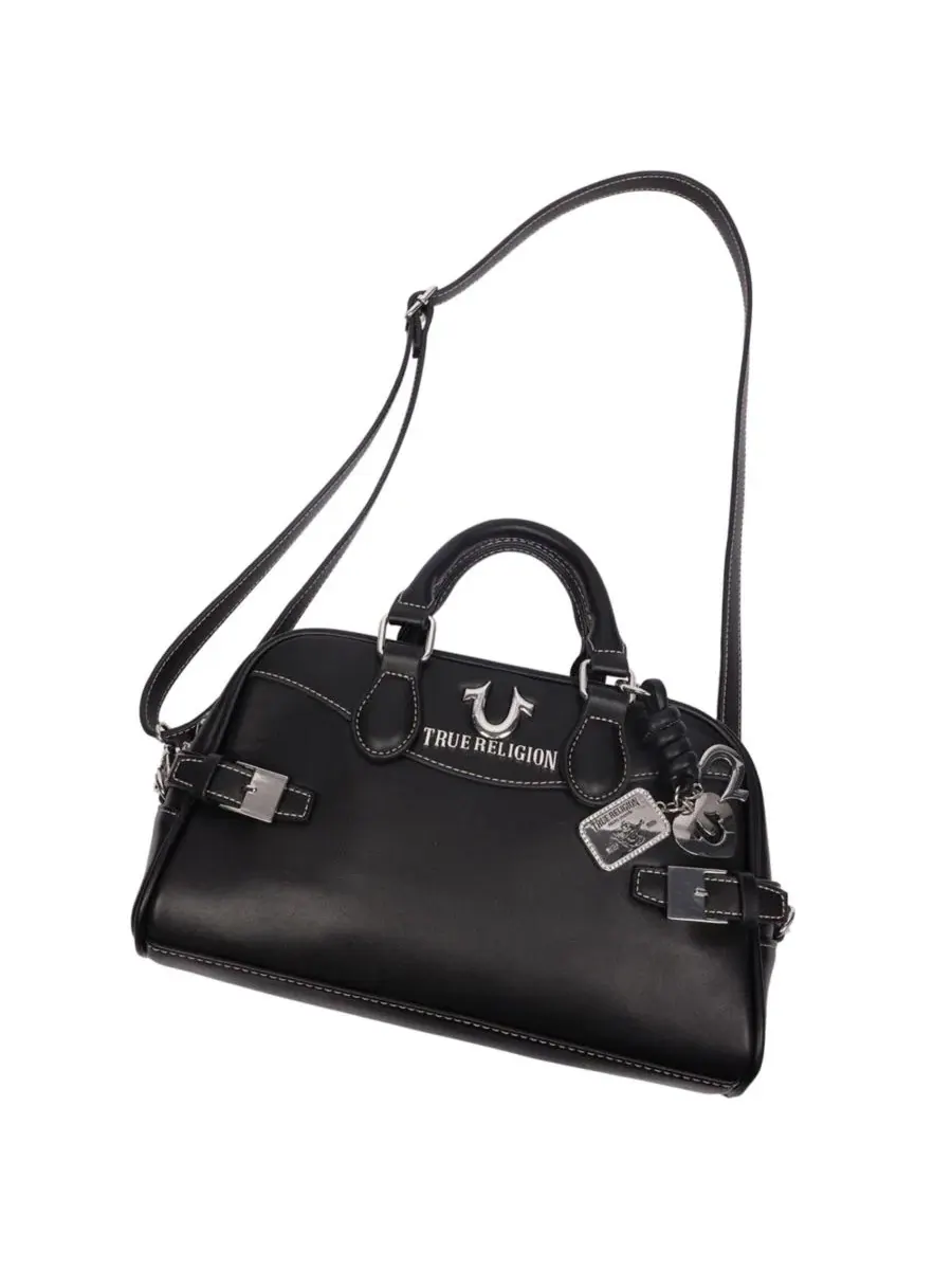 Женская сумка Brooks Smooth PU Belted Satchel с верхней ручкой и съемным плечевым ремнем True — 8