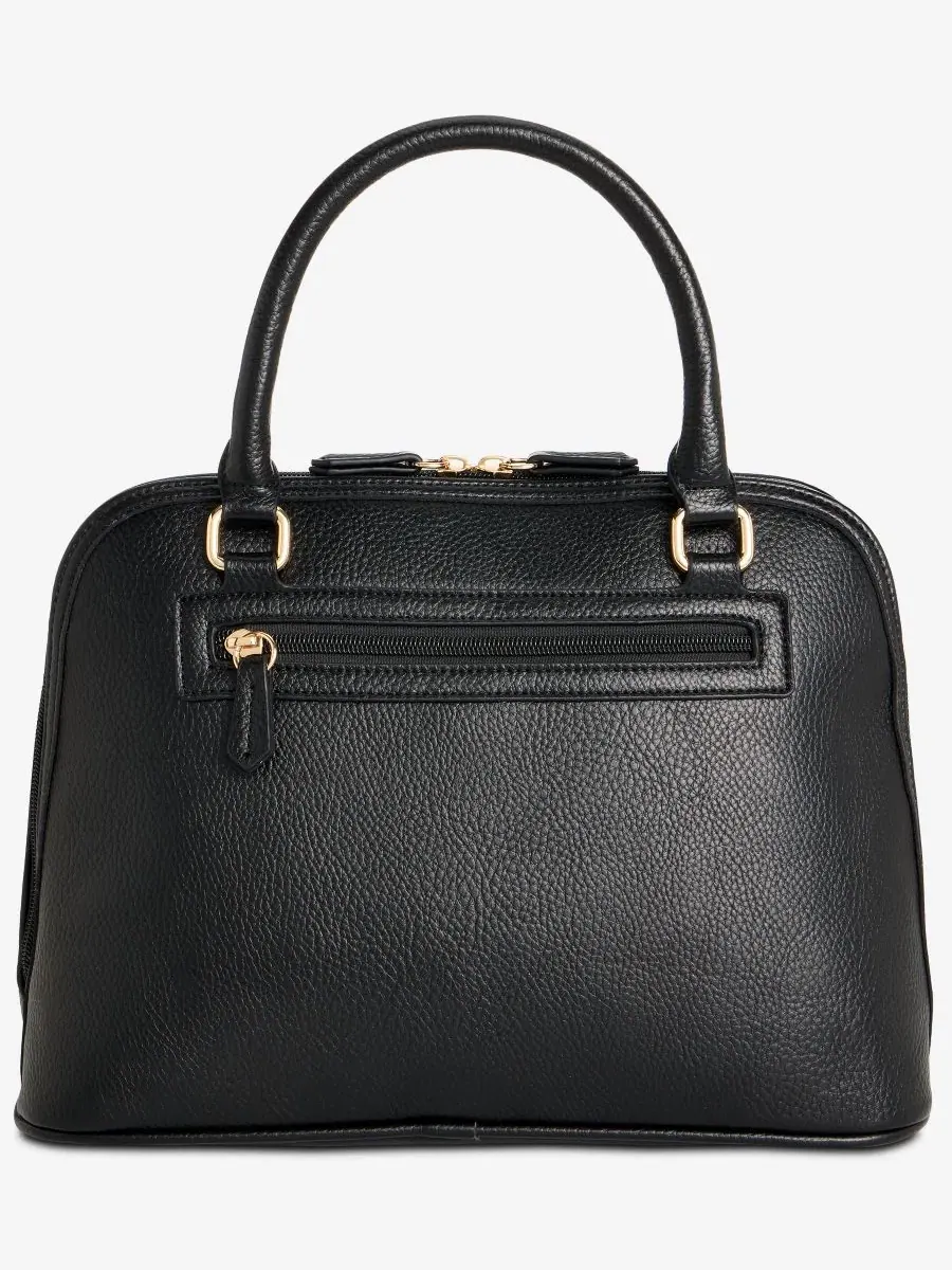 Сумка-саквояж Pebble Detailed Dome Satchel Giani Bernini — изображение 4 из 7, черный