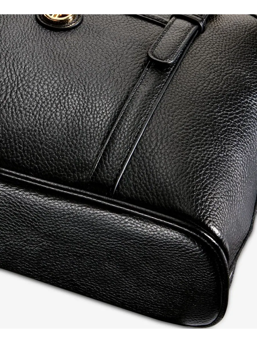 Сумка-саквояж Pebble Detailed Dome Satchel Giani Bernini — изображение 6 из 7, черный