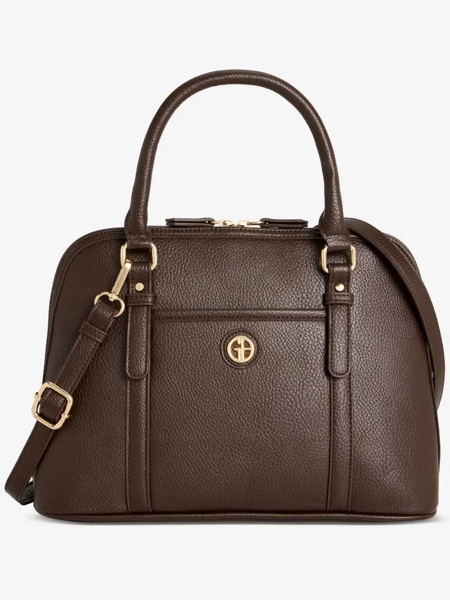 Сумка-саквояж Pebble Detailed Dome Satchel Giani Bernini