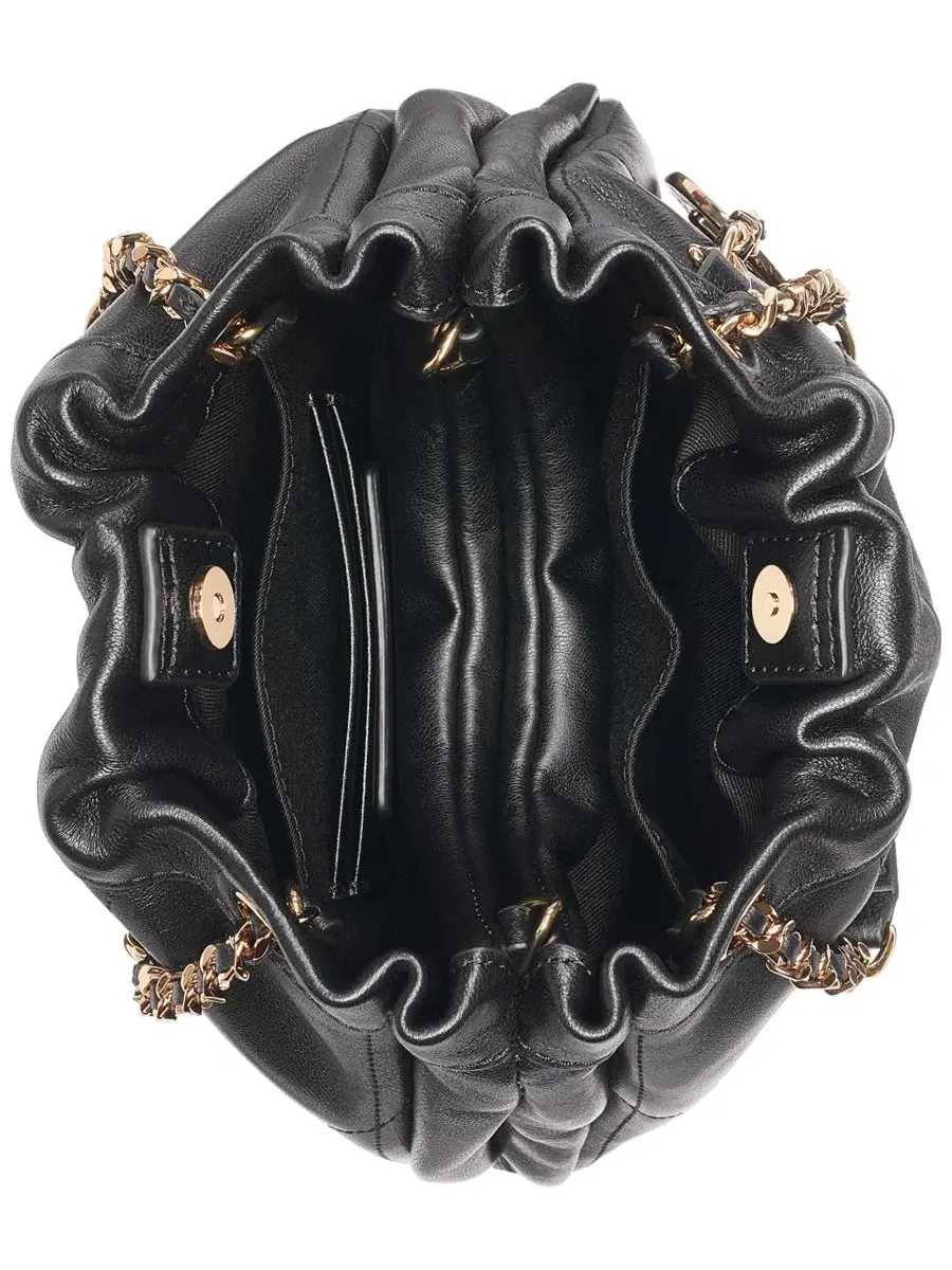 Небольшая сумка-кроссбоди Amandine Small Crossbody Handbag KARL LAGERFELD PARIS — изображение 4 из 8, черный/золотистый