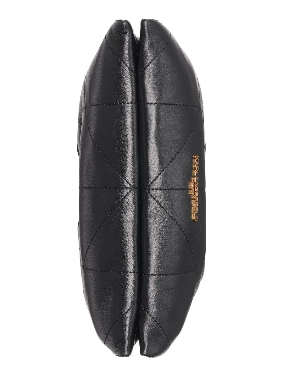 Небольшая сумка-кроссбоди Amandine Small Crossbody Handbag KARL LAGERFELD PARIS — изображение 5 из 8, черный/золотистый