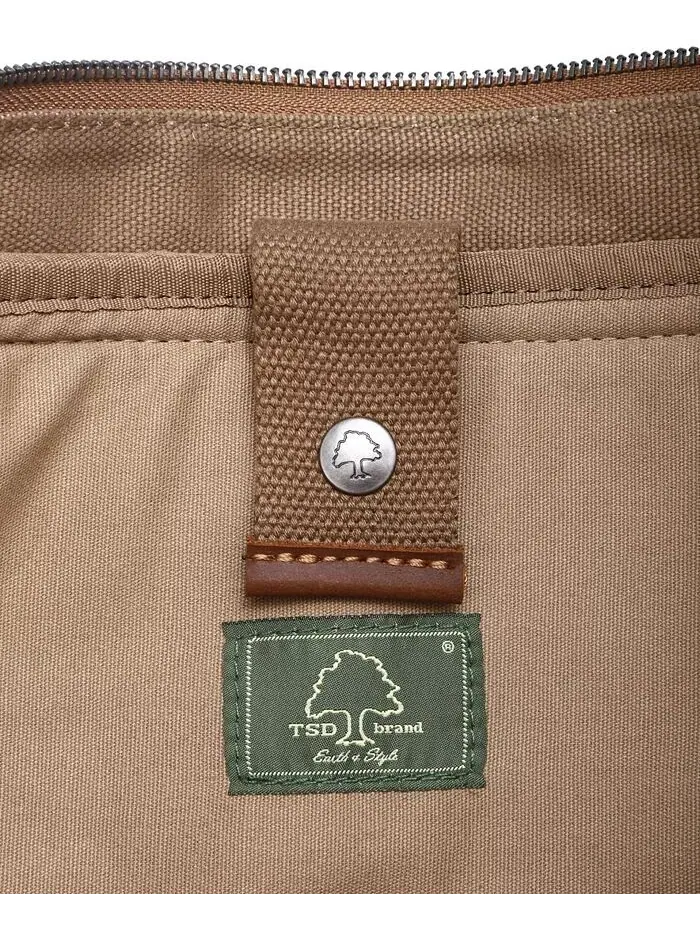 Сумка-мессенджер Hudson Canvas TSD BRAND — изображение 12 из 15, хаки