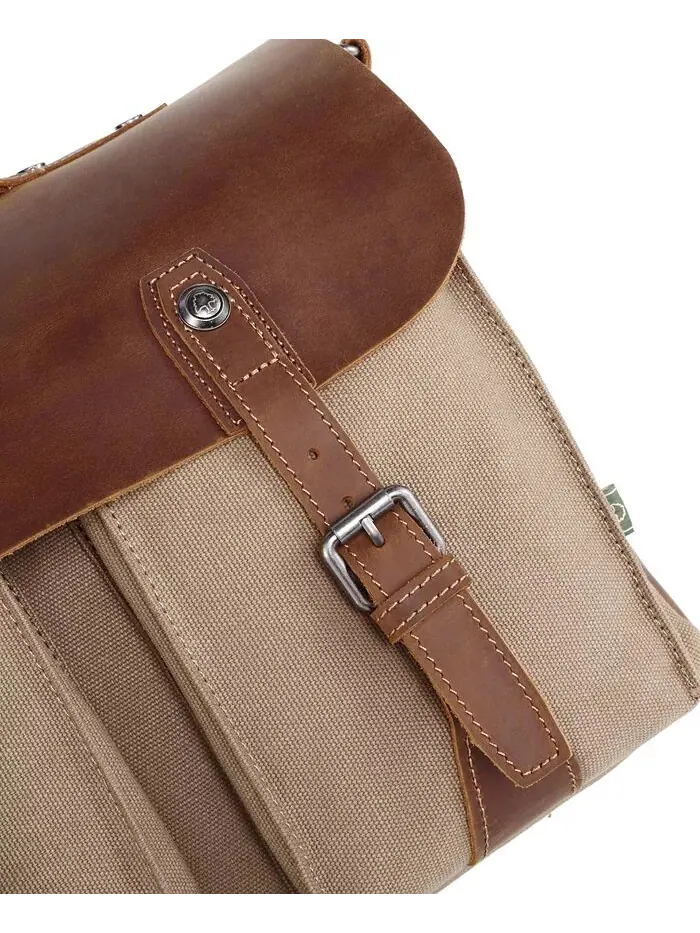 Сумка-мессенджер Hudson Canvas TSD BRAND — изображение 7 из 15, хаки